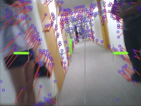 Optical flow from a moving drone